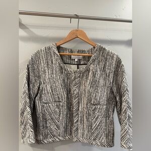 Narisco Rodriguez Women's Black and White Jacket Size 42